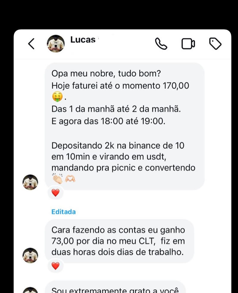 Aluno fez em 2h o equivalente a 2 dias de CLT