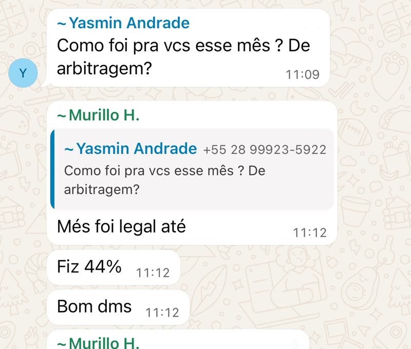 Murillo 44% no mês